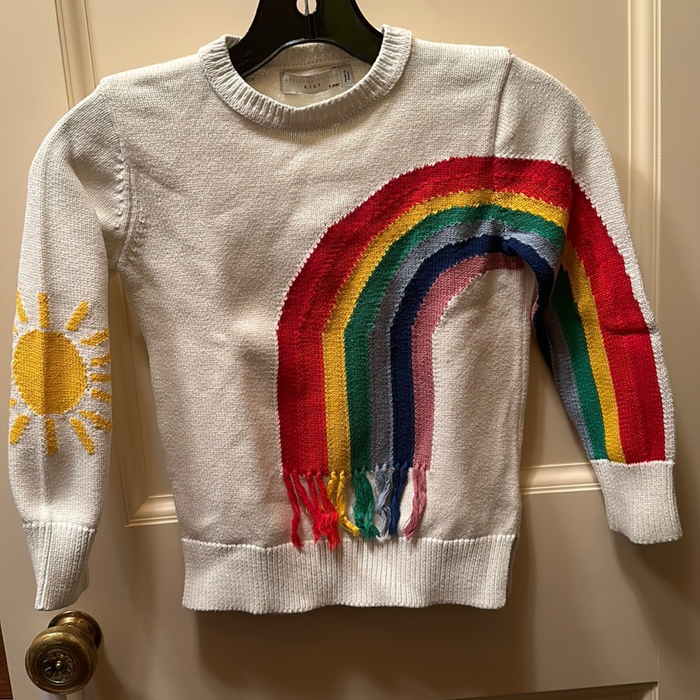 Stella McCartney Girl Rainbow Sweater Size 6